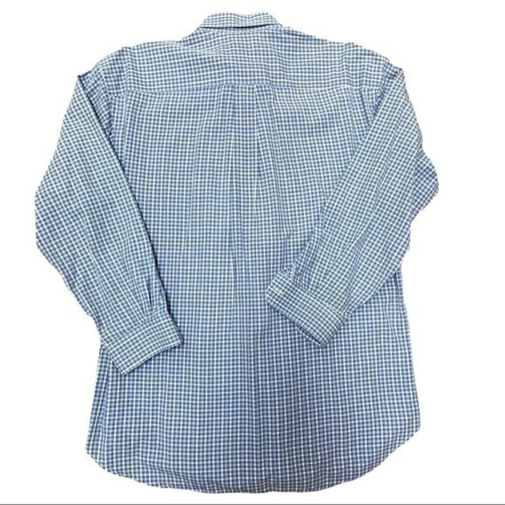 Robert Talbott Blue Gingham Button Down Shirt - image 2